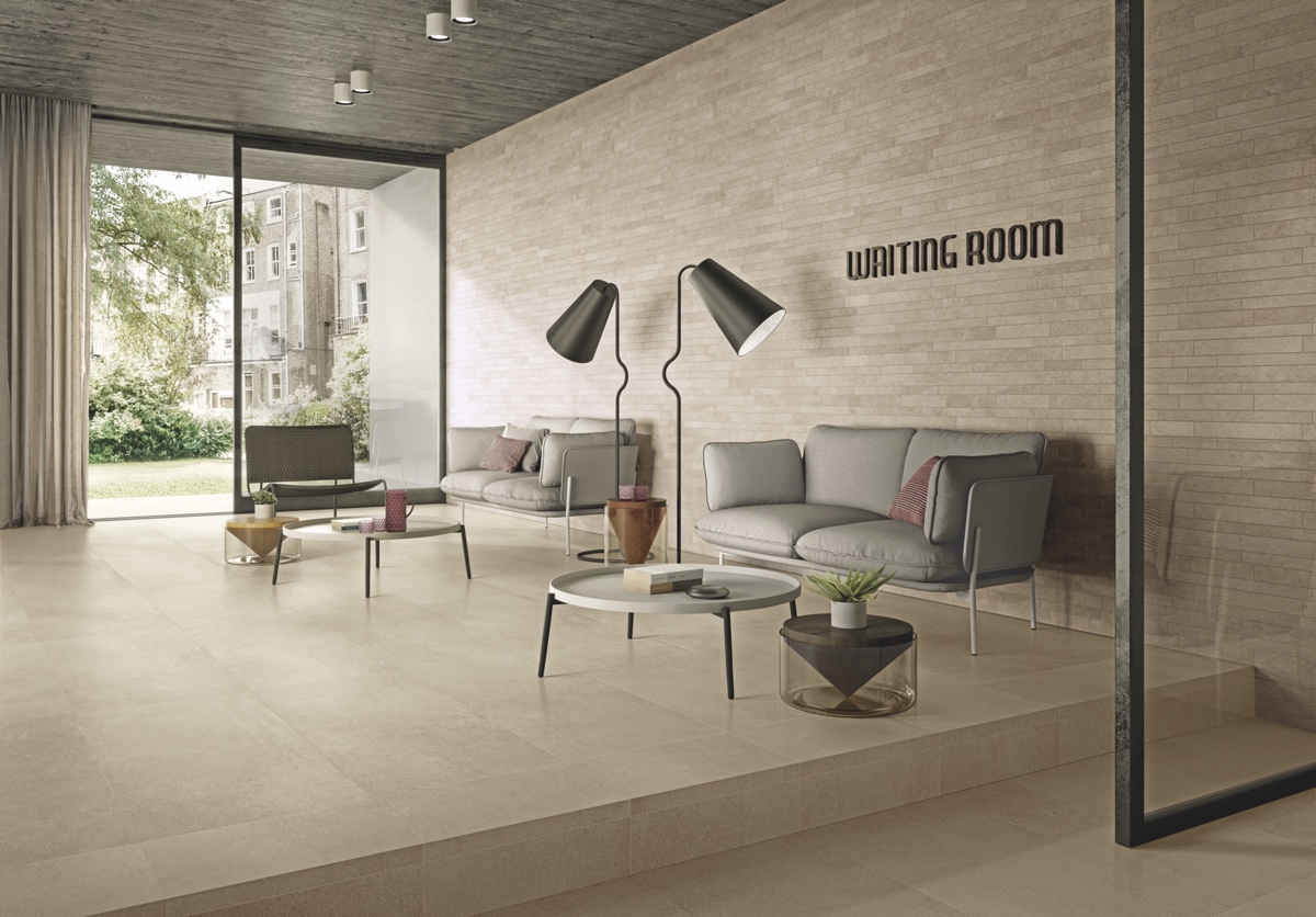 płytki kamiennopodobne salon