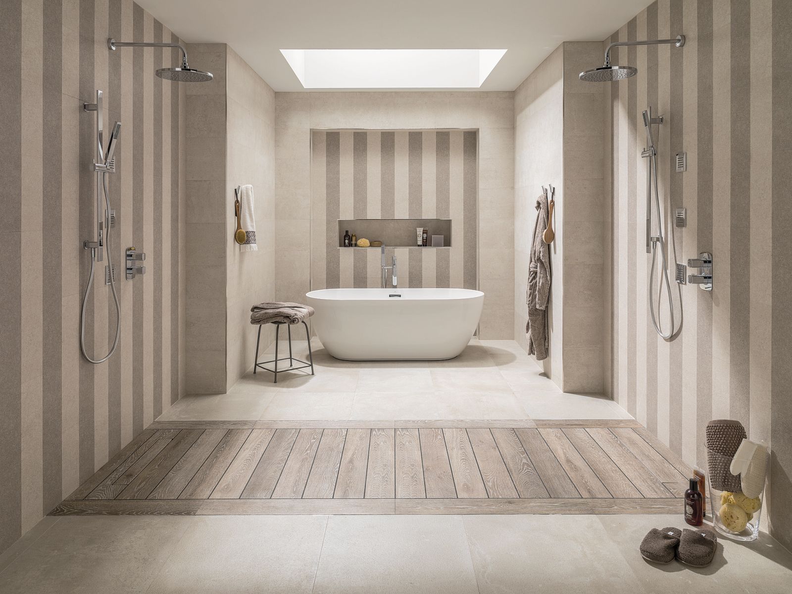 Dover - łazienka Porcelanosa — płytki kamiennopodobne