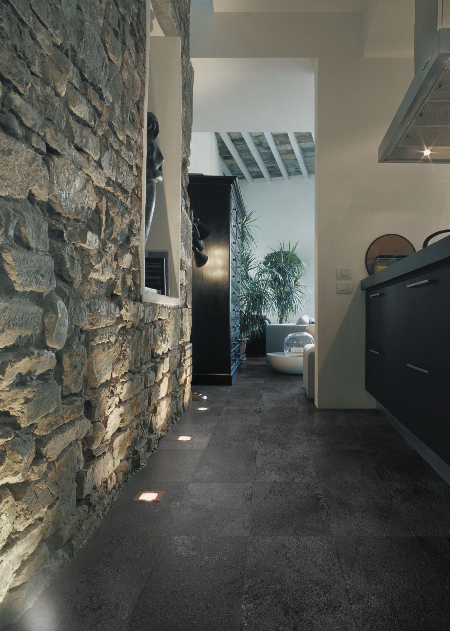 płytki kamiennopodobne salon