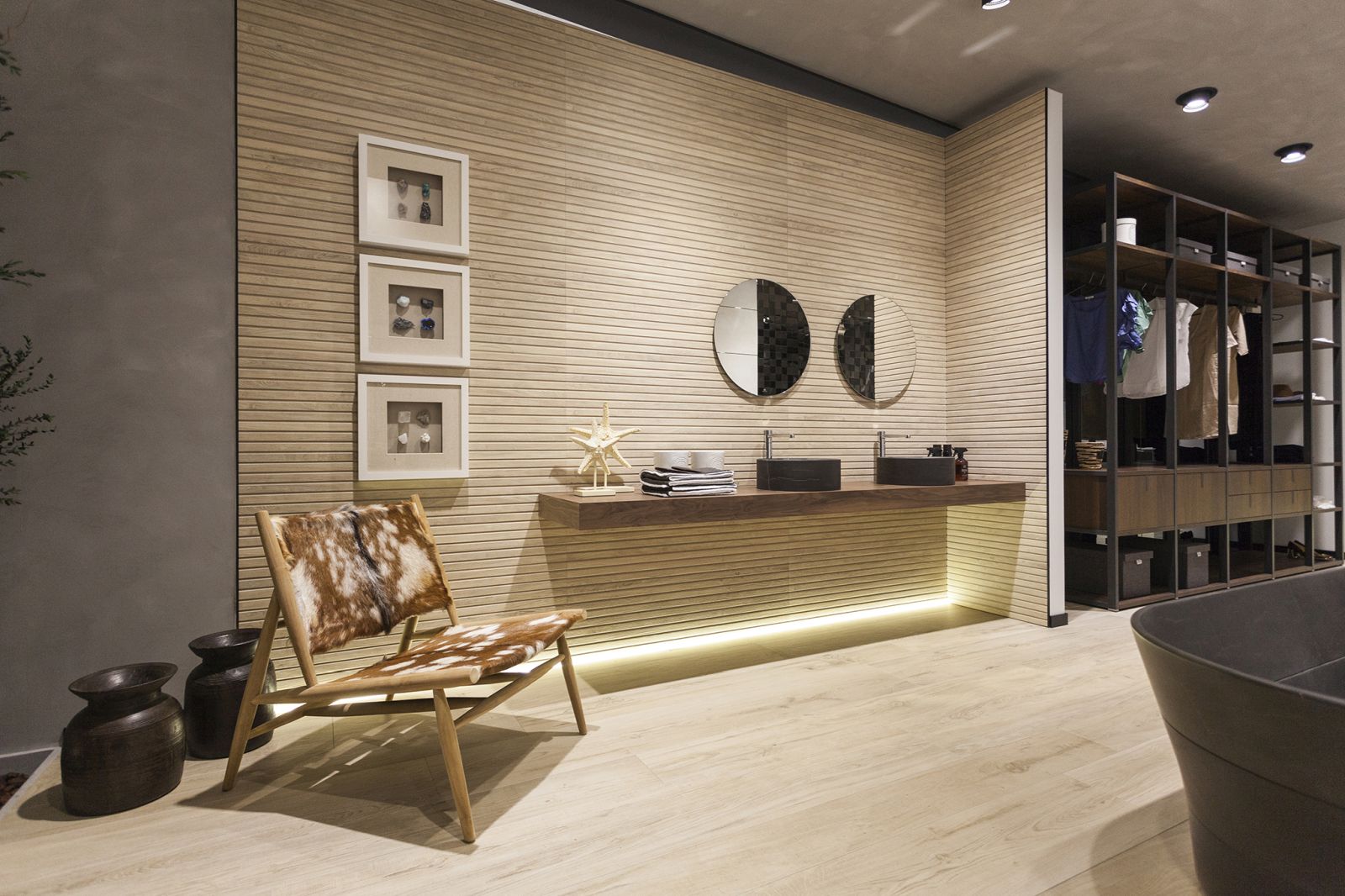 Lexington - łazienka Porcelanosa — płytki drewnopodobne
