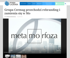 Rynek Łazienek pisze o naszym rebrandingu