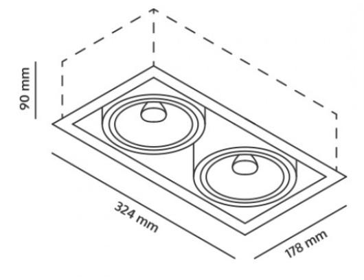 Basicstern Recessed 2xG53