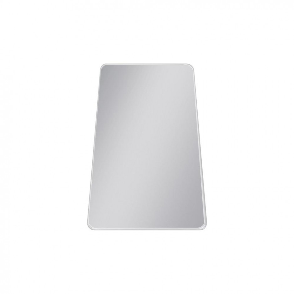 białe lustro trapezowe Vasto