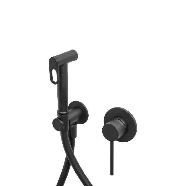 SIENA BLACK Bateria bidetowa podtynkowa czarny mat