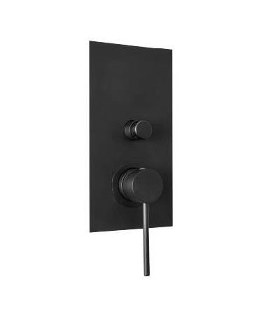SIENA BLACK Bateria wannowo-prysznicowa podtynkowa czarny mat
