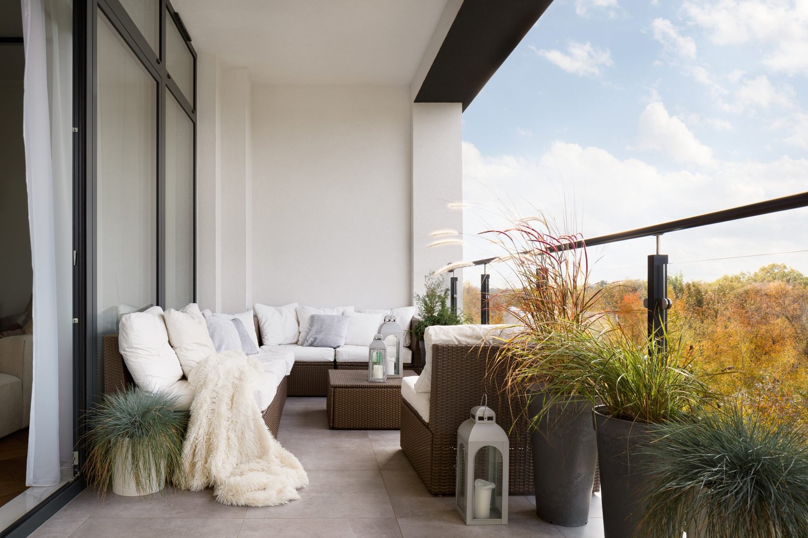 Zimowy balkon - idealne miejsce do wypoczynku