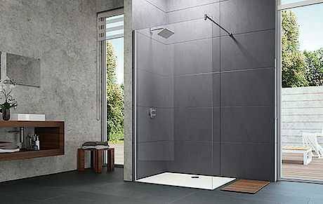 DESIGN PURE Walk-in 55x200 kolor profili czarny