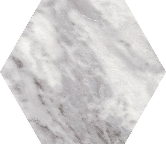 BARDIGLIO HEXAGON DARK Płytka gresowa 17.5x20 szara mat