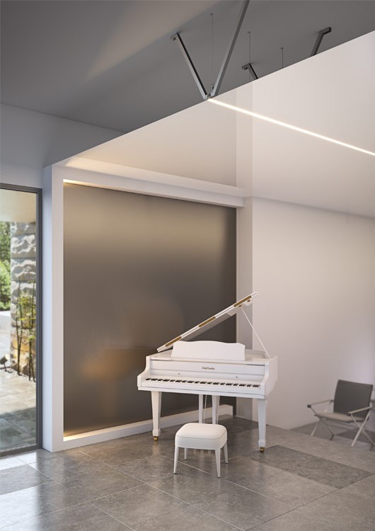 oprawa LED w salonie