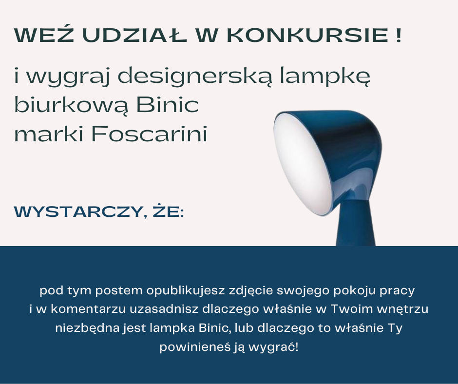 Konkurs na Facebooku – wygraj lampkę Binic!