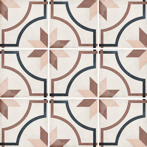 ART NOUVEAU EMBASSY COLOUR Płytka gresowa 20x20 patchwork