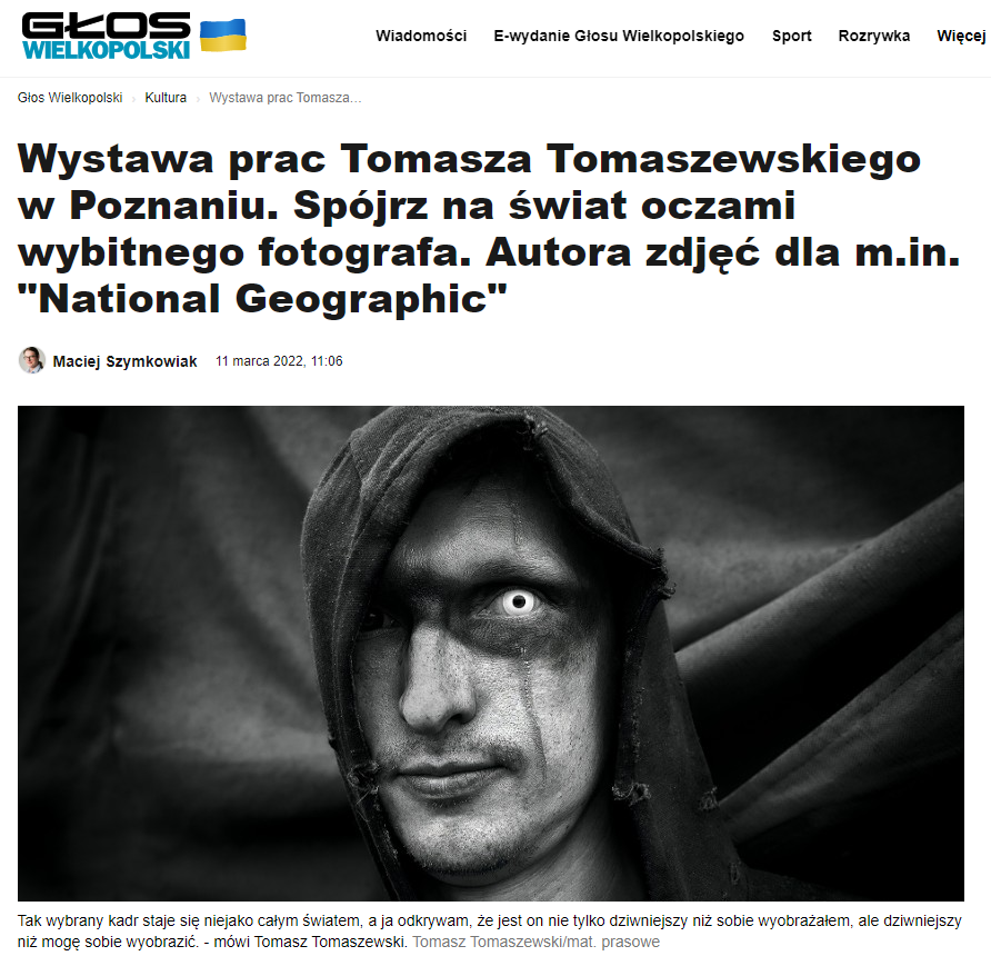 Wystawa zdjęć Tomasza Tomaszewskiego na łamach Głosu Wielkopolskiego
