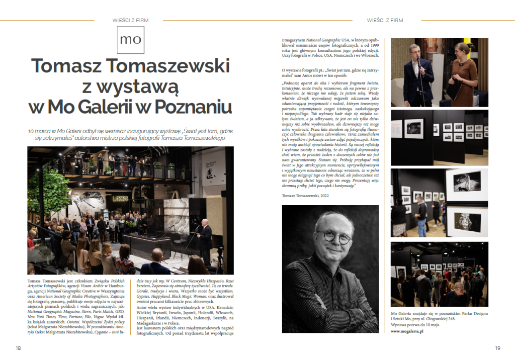 Kilka słów o wystawie Tomaszewskiego w biuletynie WKK