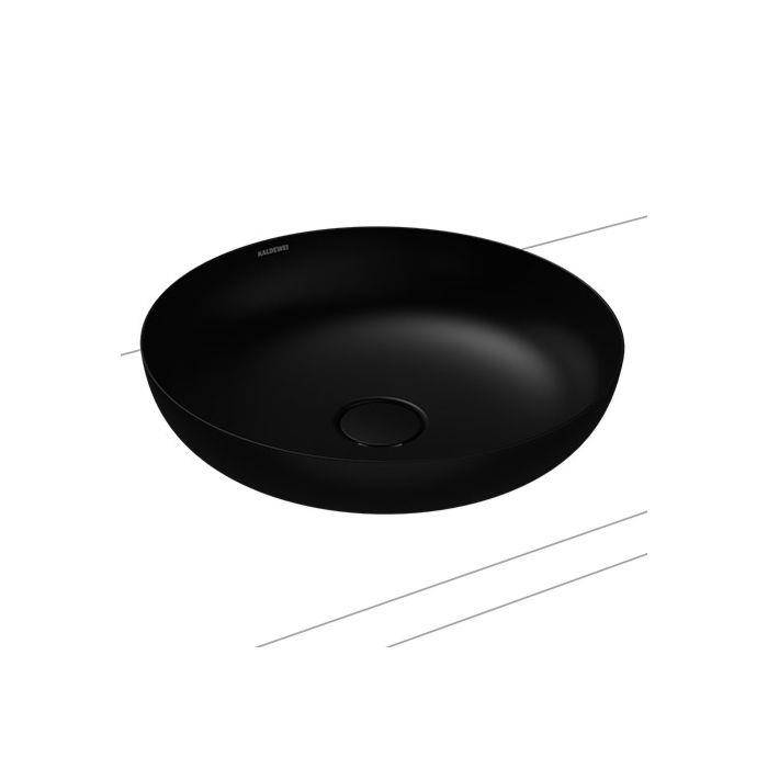 MIENA 3181 Umywalka nablatowa 38x38 czarn