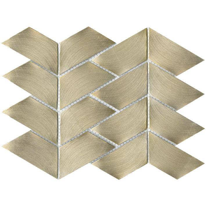 GRAVITY ALUMINIUM TRACE GOLD Mozaika metalowa 22.1x28.1 złota
