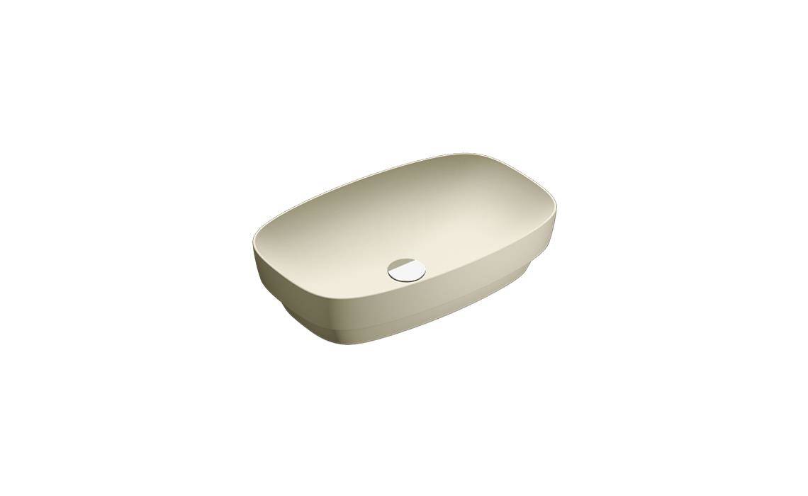 GREEN LUX COLORI Umywalka nablatowa 38x60 grigio satinato