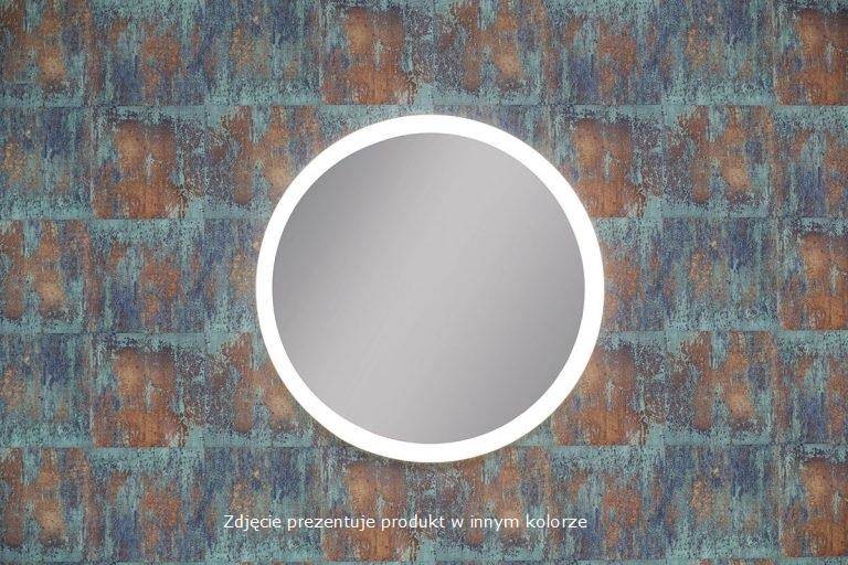 ORBIT BLACK Lustro wiszące z podświetleniem 80x80 czarne