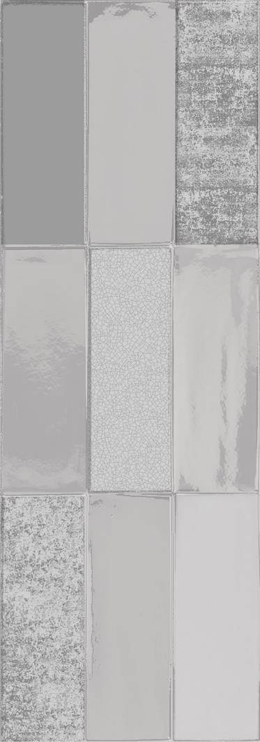 RETRO STUDIO METAL Dekor ceramiczny 31.6x90 srebrny 10.7mm