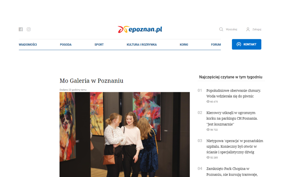 Portal epoznan.pl pisze o Mo Galerii