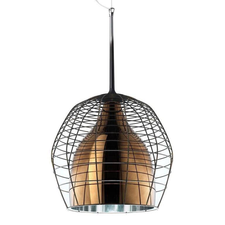 CAGE PICC. Lampa wisząca marrone